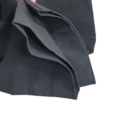 The Limited Flat Front Crop Pants Black Size 16 Zipper Pockets High Rise NWOT - Picture 4 of 9